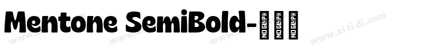 Mentone SemiBold字体转换 Mentone SemiBold字体转换